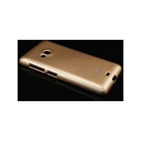 Силиконов гръб ТПУ MERCURY Jelly Case за Microsoft Lumia 535 / Lumia 535 DUAL златист